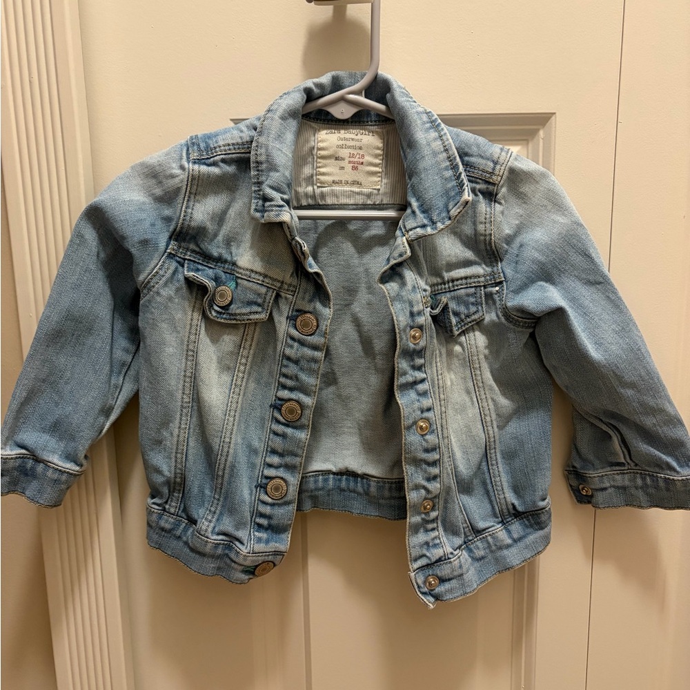 Zara Light Blue Kids Denim Jacket